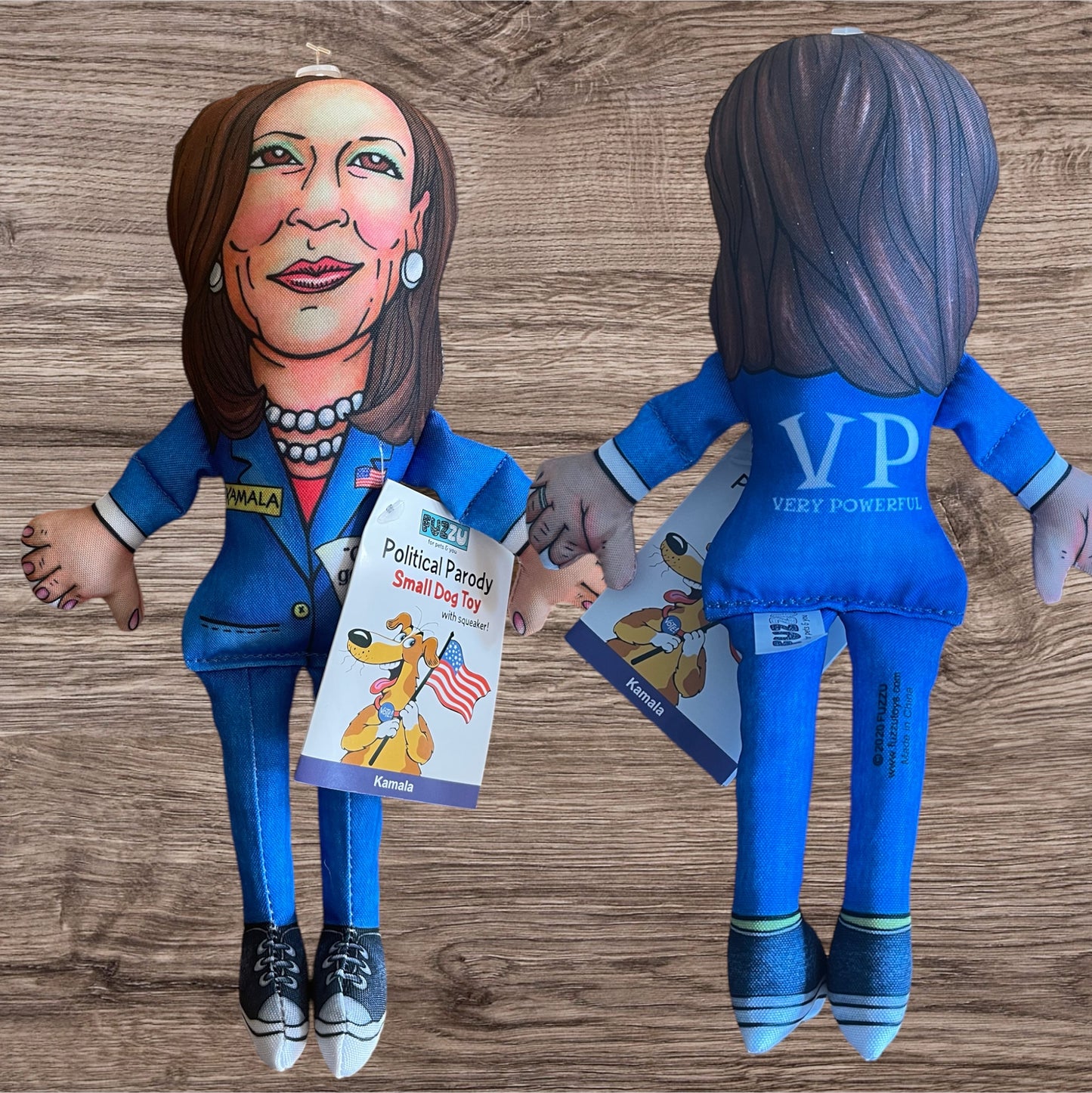 Political Parody Dog Toy - small Kamala