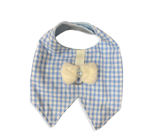 Boys Blue Gingham Check Vest